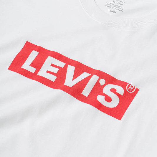 Levis SS Relaxed Fit Tee Boxtab White  - 16143-0181