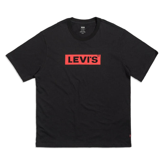 Levis SS Relaxed Fit Tee Boxtab Caviar  - 16143-0198