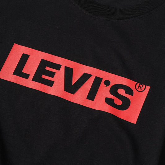 Levis SS Relaxed Fit Tee Boxtab Caviar  - 16143-0198