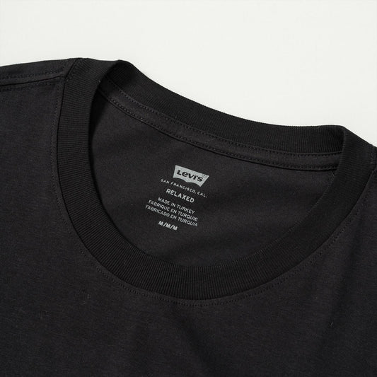 Levis SS Relaxed Fit Tee Boxtab Caviar  - 16143-0198