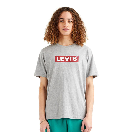 Levis SS Relaxed Fit Tee Boxtab Heather Grey  - 16143-0435