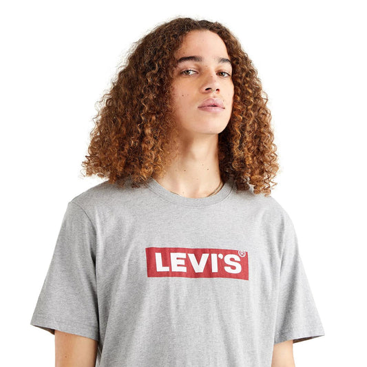 Levis SS Relaxed Fit Tee Boxtab Heather Grey  - 16143-0435