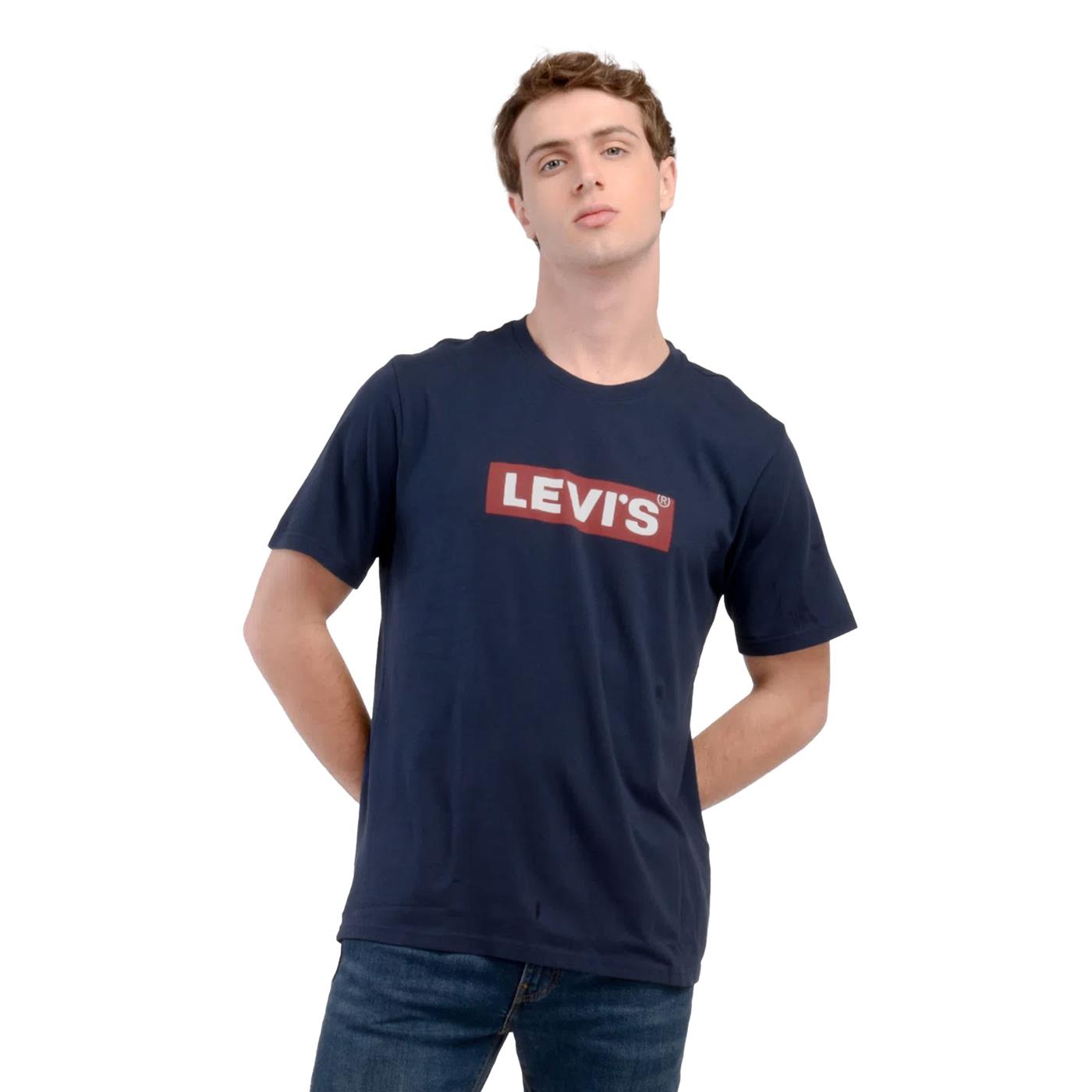 Levis SS Relaxed Fit Tee Boxtab Dress Blues  - 16143-0436