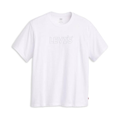 Levis SS Relaxed Fit Tee Corded Headline White  - 16143-1477