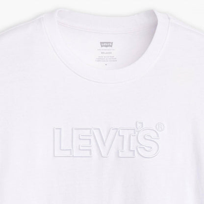 Levis SS Relaxed Fit Tee Corded Headline White  - 16143-1477