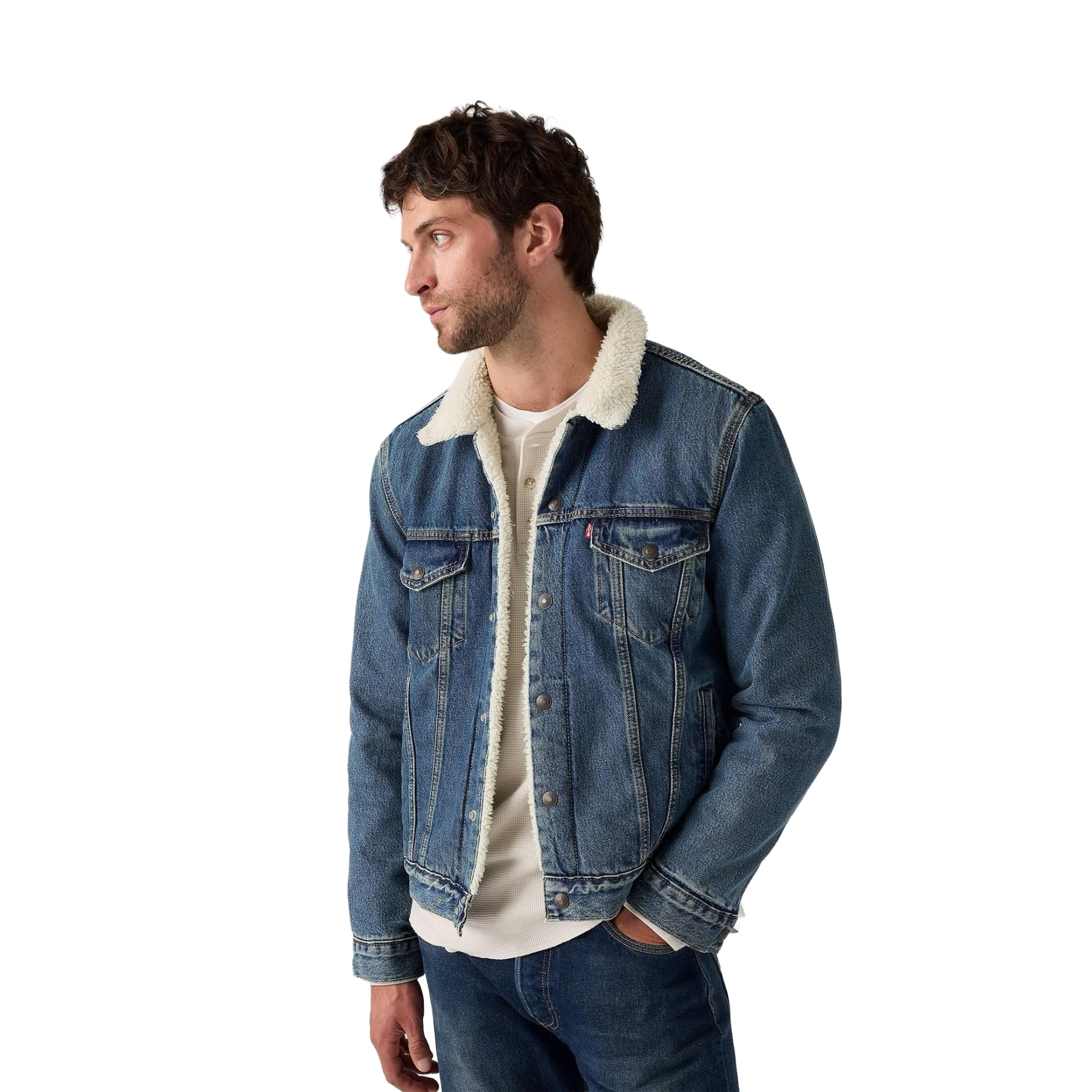 Levis Type 3 Sherpa Trucker Jacket In The Morning  - 16365-0292