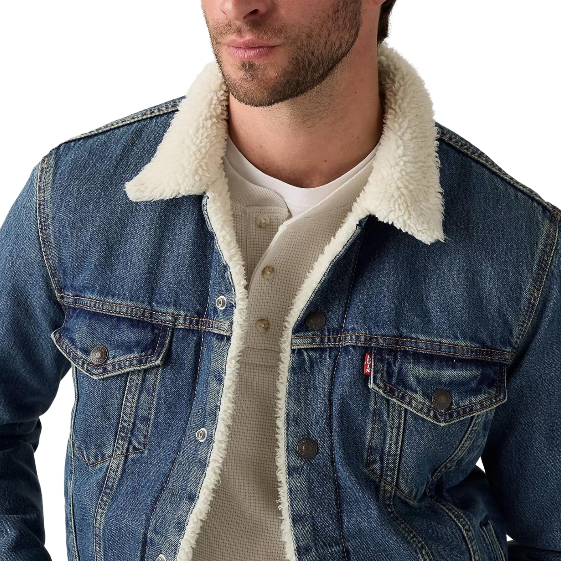 Levis Type 3 Sherpa Trucker Jacket In The Morning  - 16365-0292