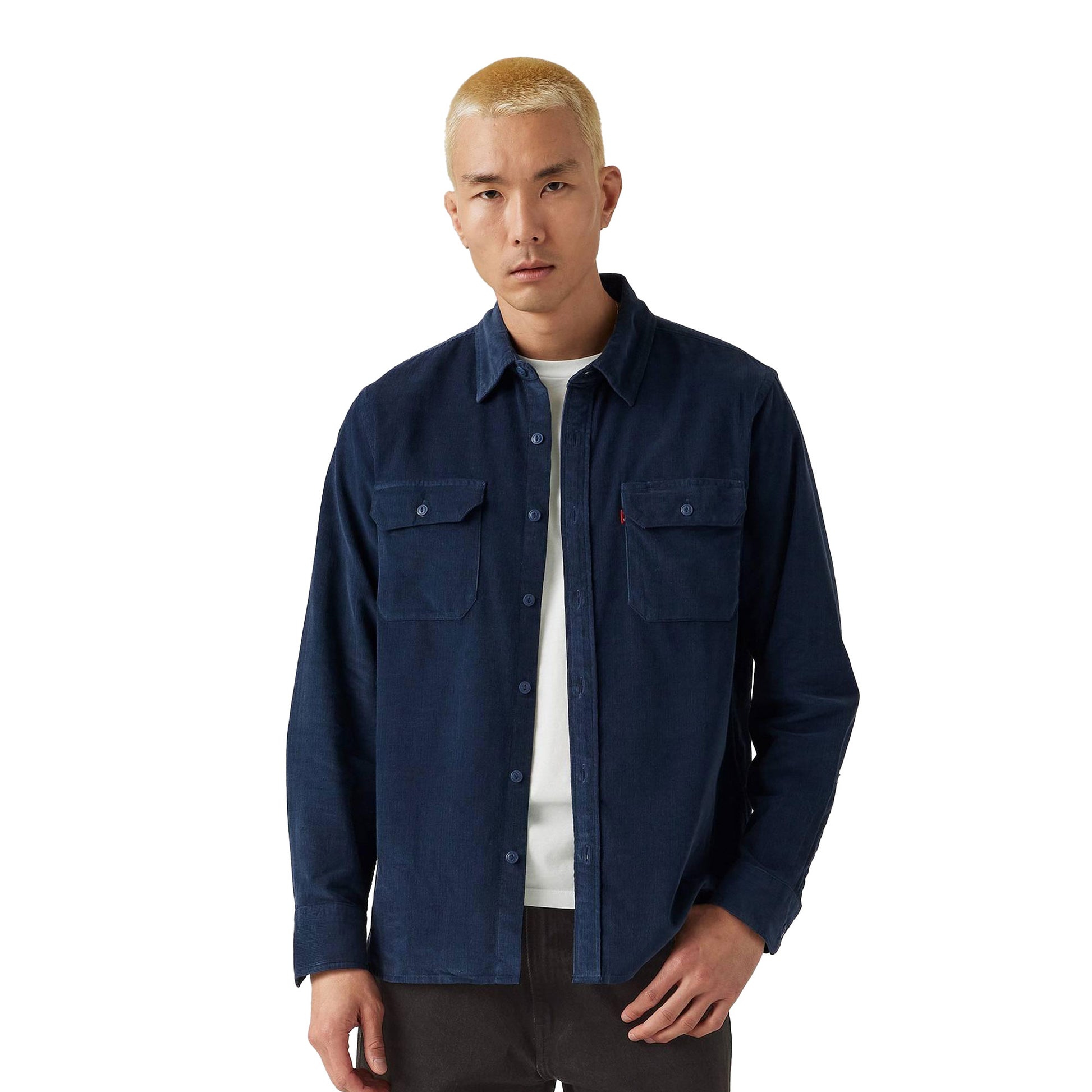 Levis Jackson Worker Shirt Zodiac Blue Corduroy  - 19573-0276