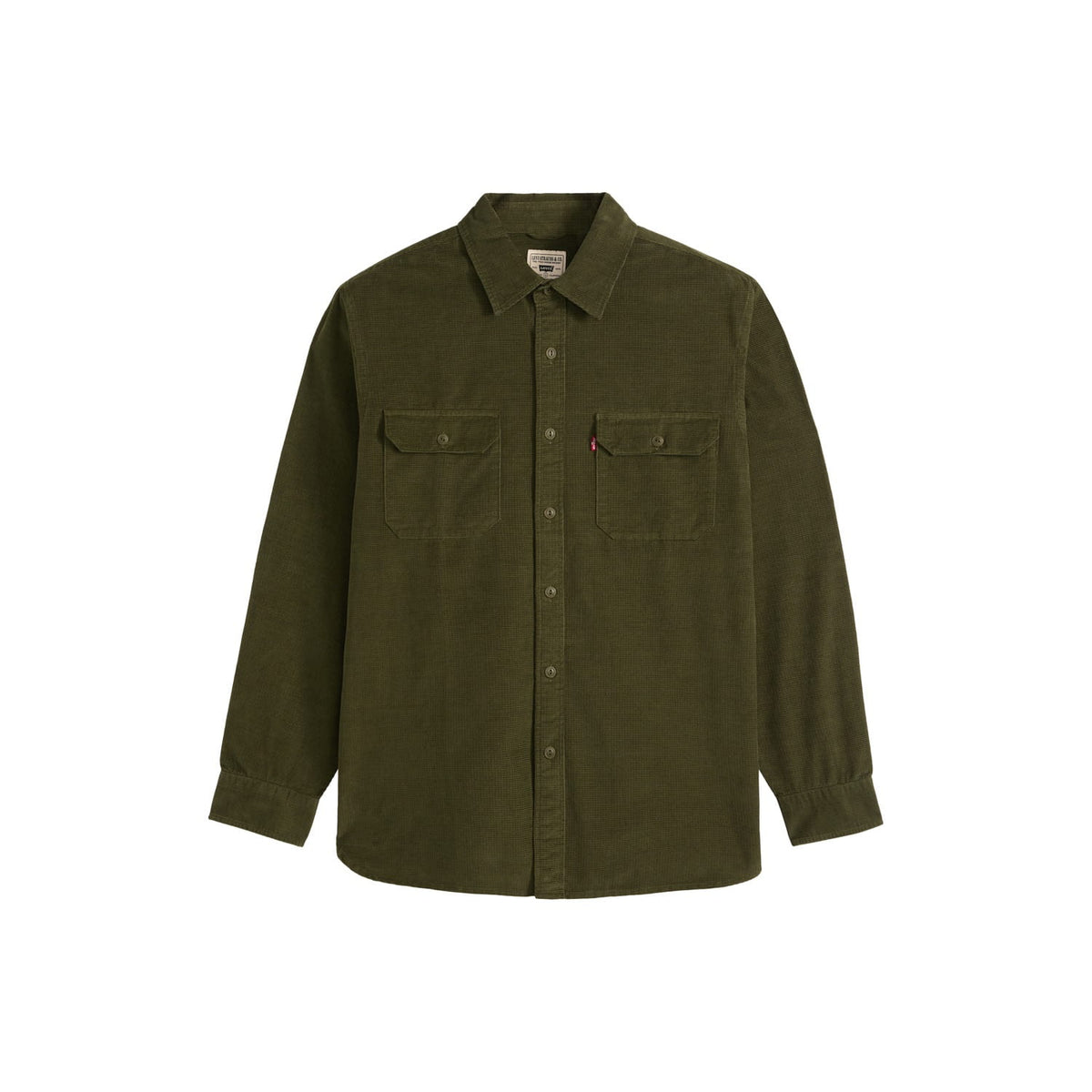 Levis Jackson Worker Corduroy Overshirt Olive Night  - 19573-0300