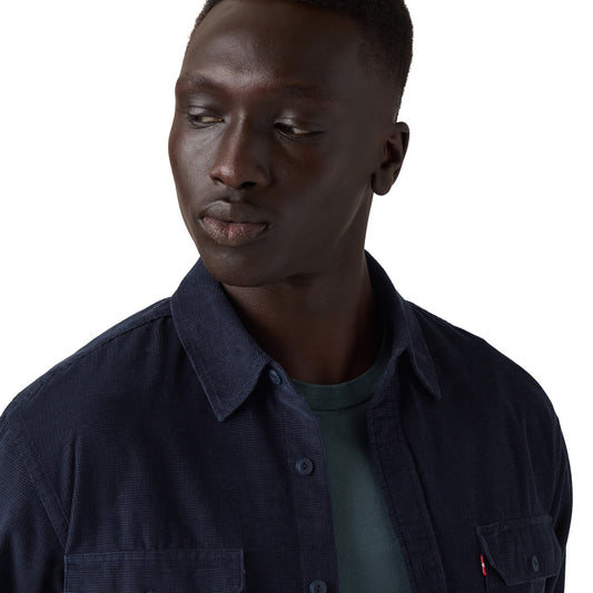 Levis Jackson Worker Corduroy Overshirt Nightfall Navy  - 19573-0326
