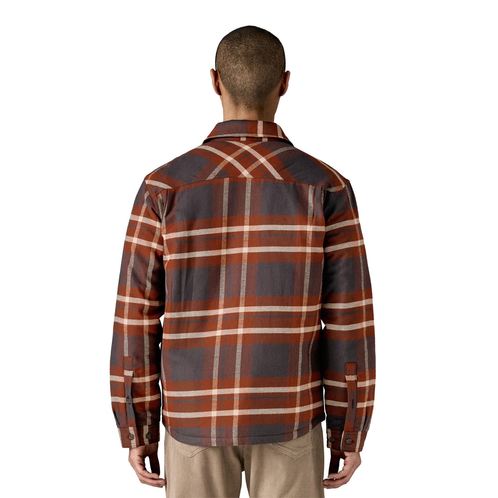 Patagonia LW Insulated Fjord Flannel Shirt Ashore: Ink Black  - 20386-AIBL