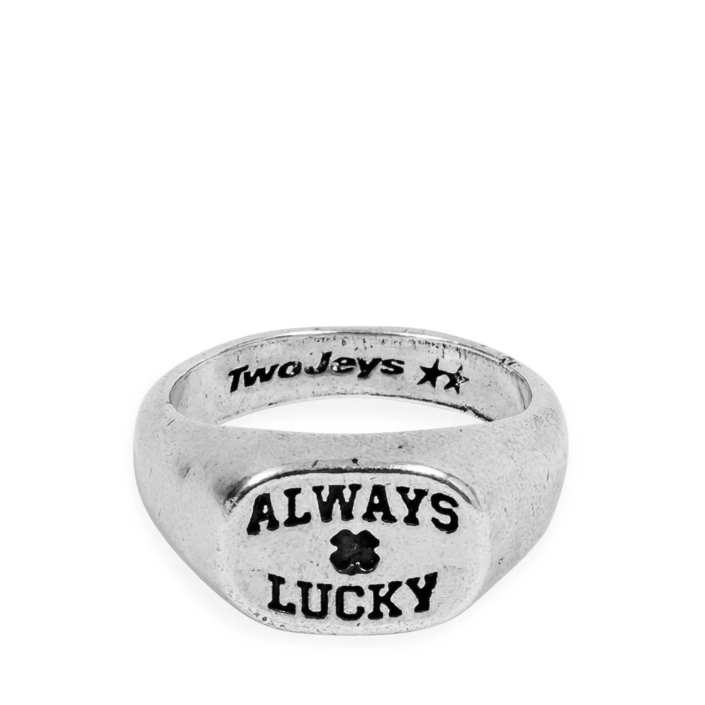 TwoJeys Always Lucky Signet Ring Silver  - 20500100110