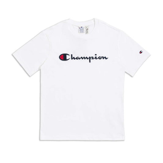 Champion Rochester Script Logo T-Shirt White  - 216473WW001