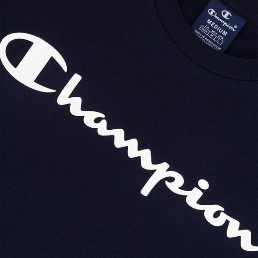 Champion Crewneck T-Shirt Navy  - 218531-BS501
