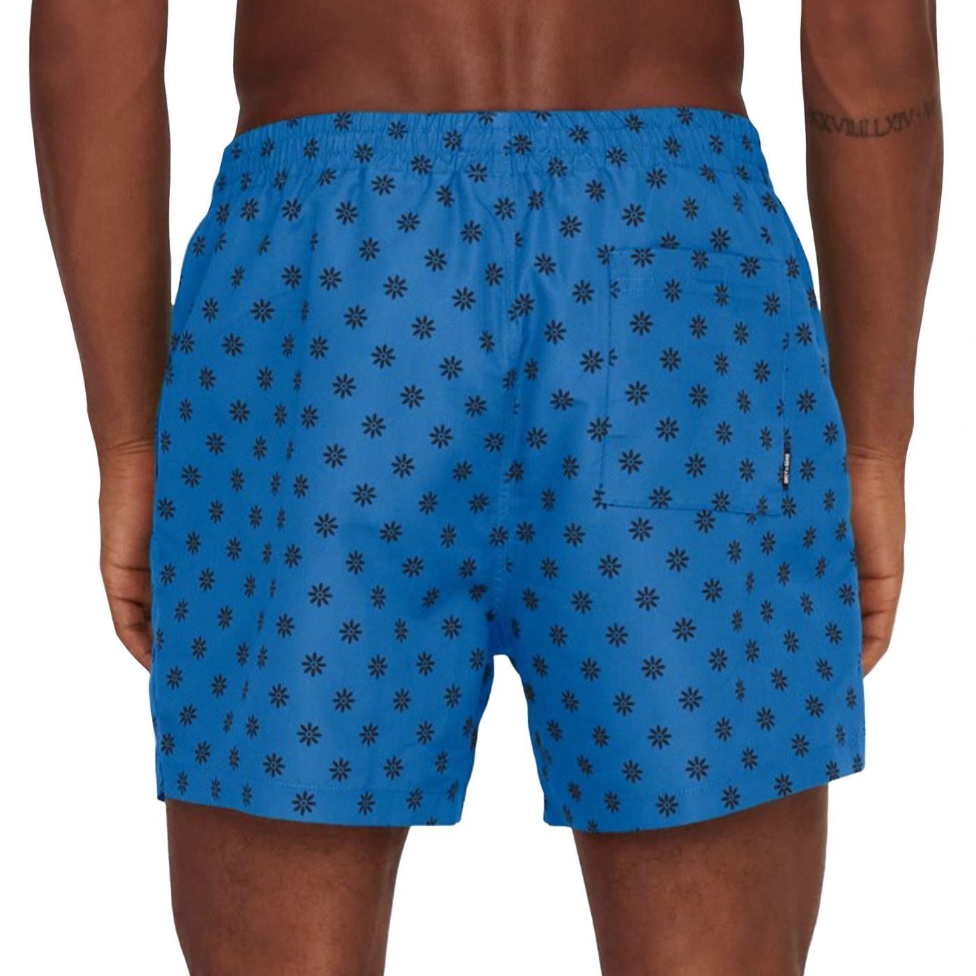Only & Sons Ted Life Swim Short Disty AOP Turkish Sea  - 22025379TS
