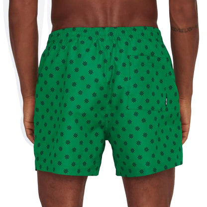 Only & Sons Ted Life Swim Short Disty AOP Verdant Green  - 22025379VG