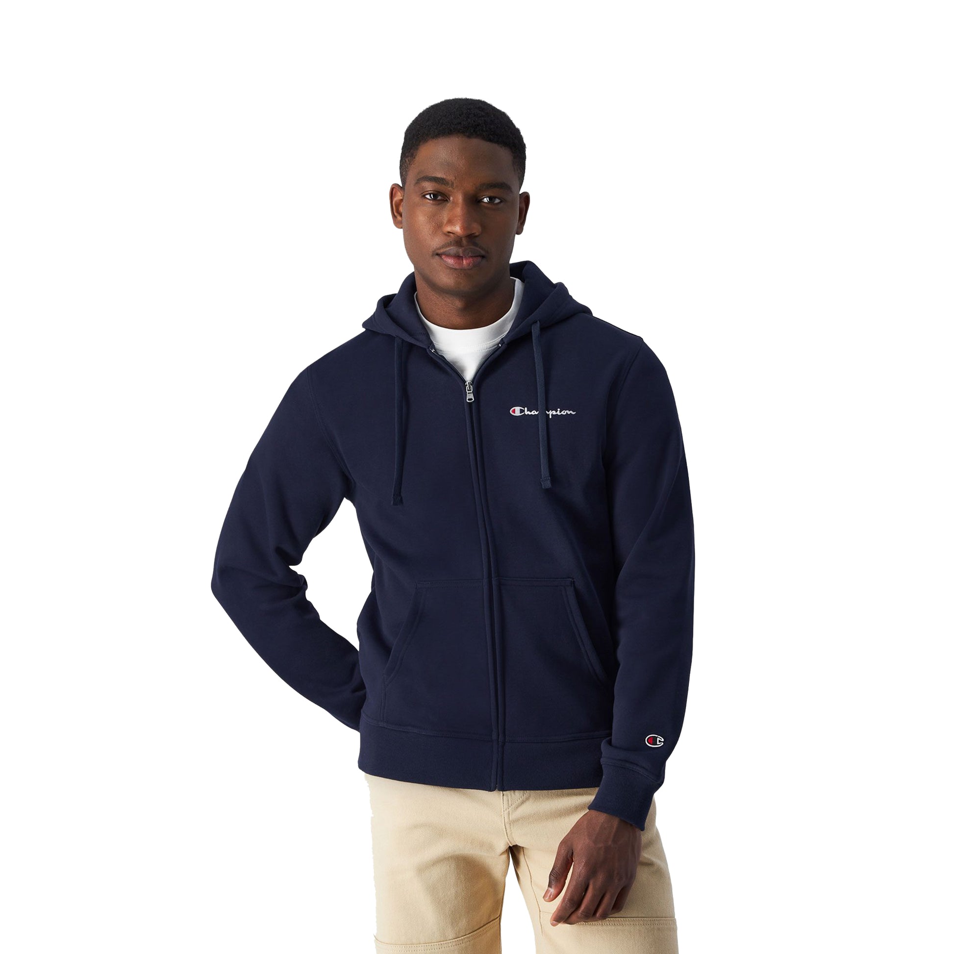 Champion Full Zip Hoodie Sweatshirt Navy  - 220260-BS501