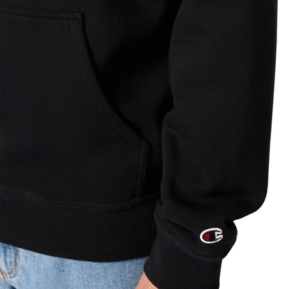 Champion Big Embroidered Logo Icon Hoodie Black  - 220271-KK001