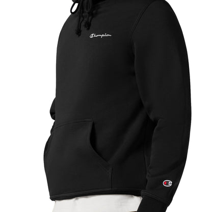 Champion Small Embroidered Logo Icon Hoodie Black  - 221790-KK001
