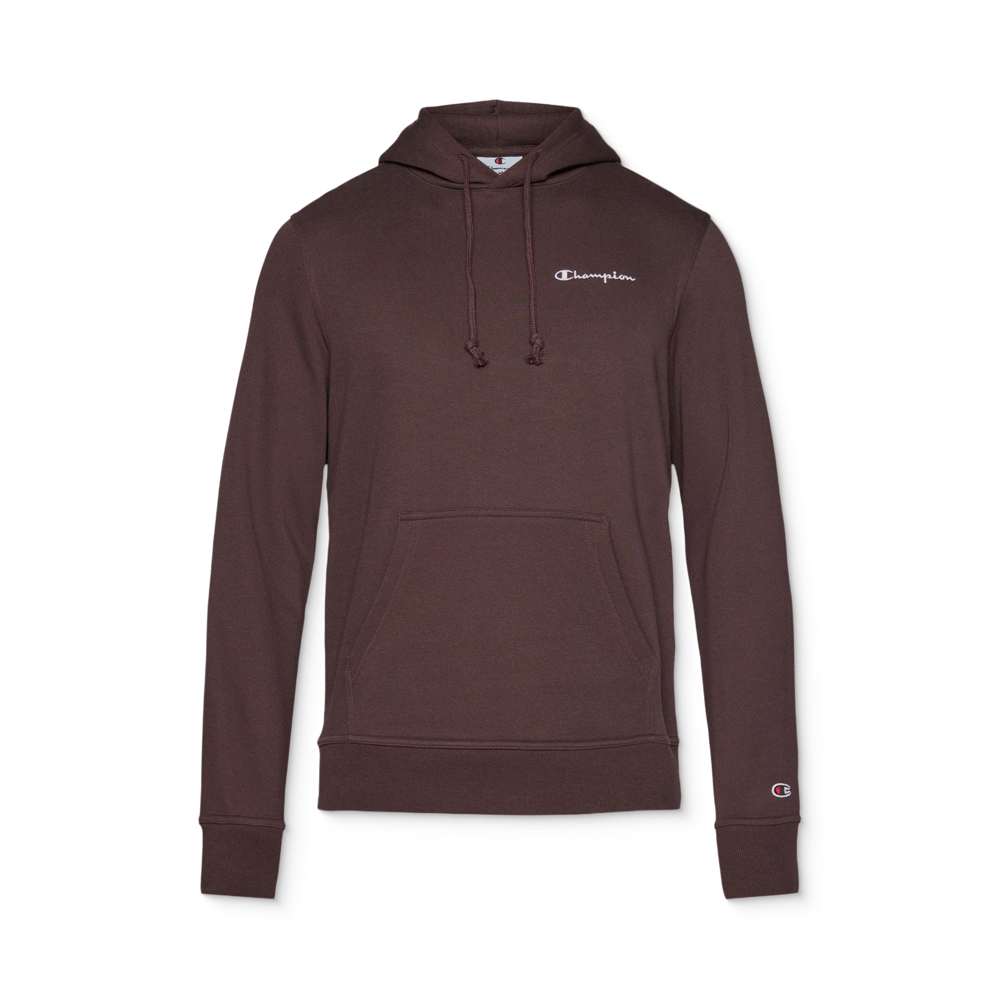 Champion Small Embroidered Logo Icon Hoodie Chocolate  - 221790-MS570