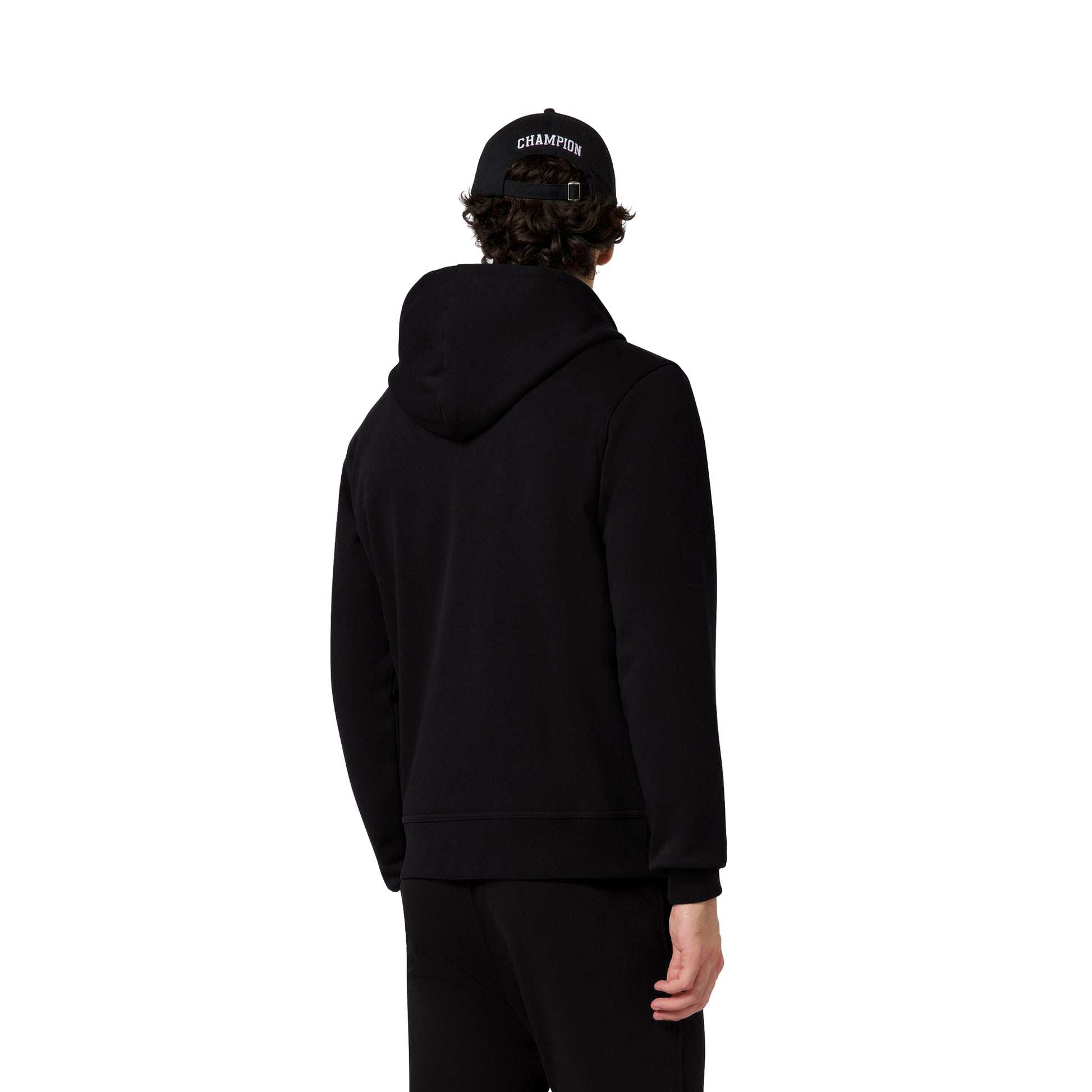 Champion Full Zip Fleece Hoodie Icons Black  - 221794-KK001