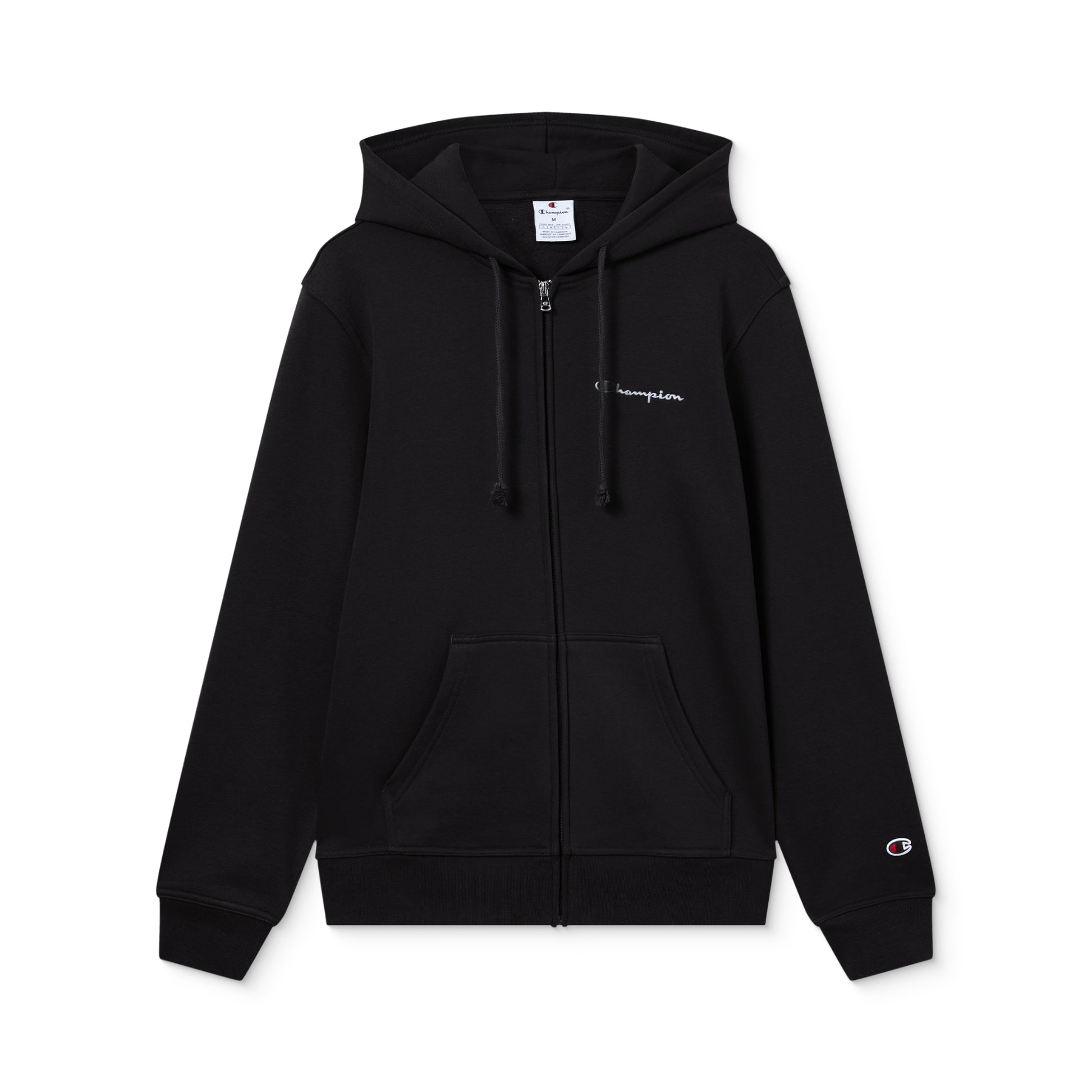 Champion Full Zip Fleece Hoodie Icons Black  - 221794-KK001