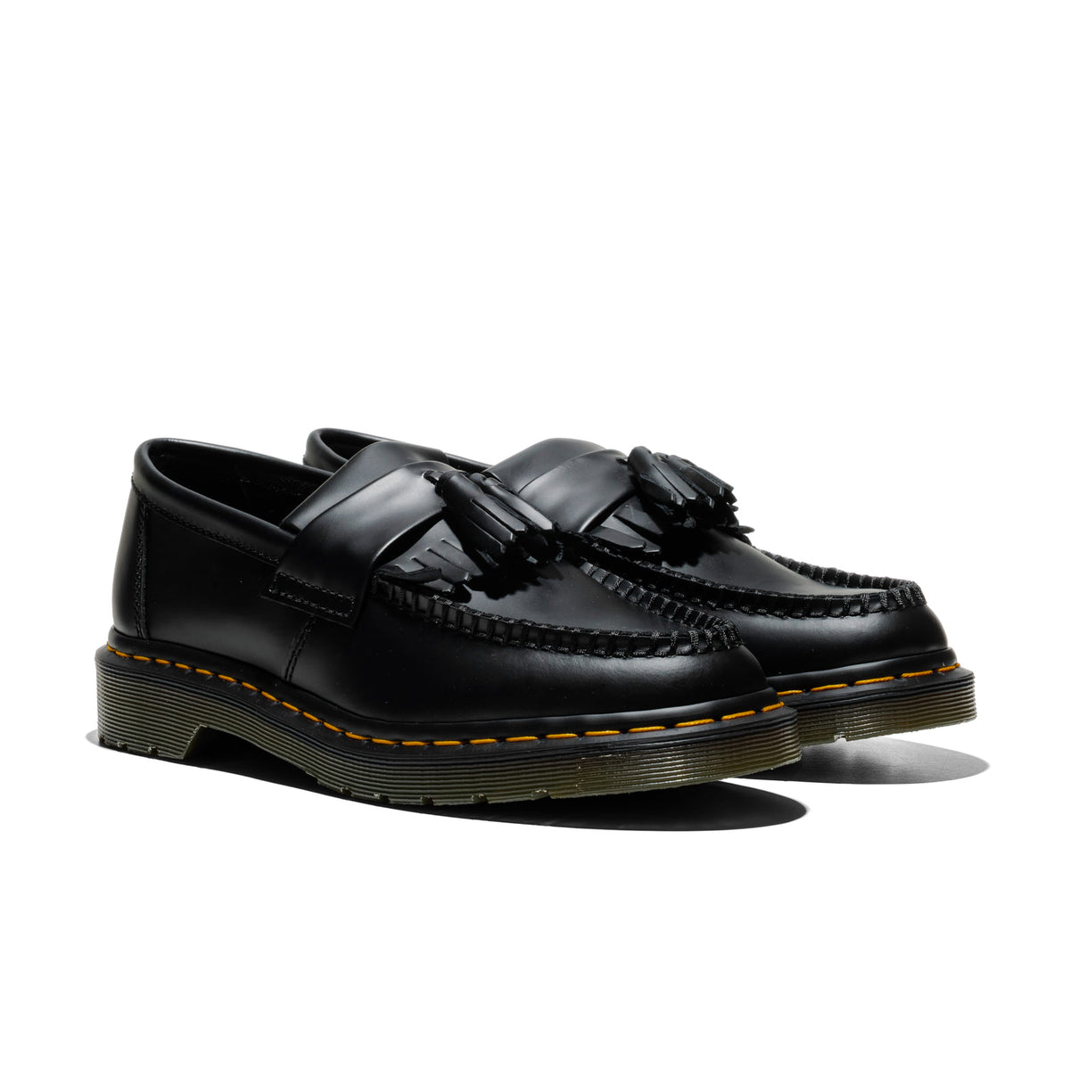 Dr. Martens Adrian YS Smooth Leather Tassle Loafers Black  - 22209001