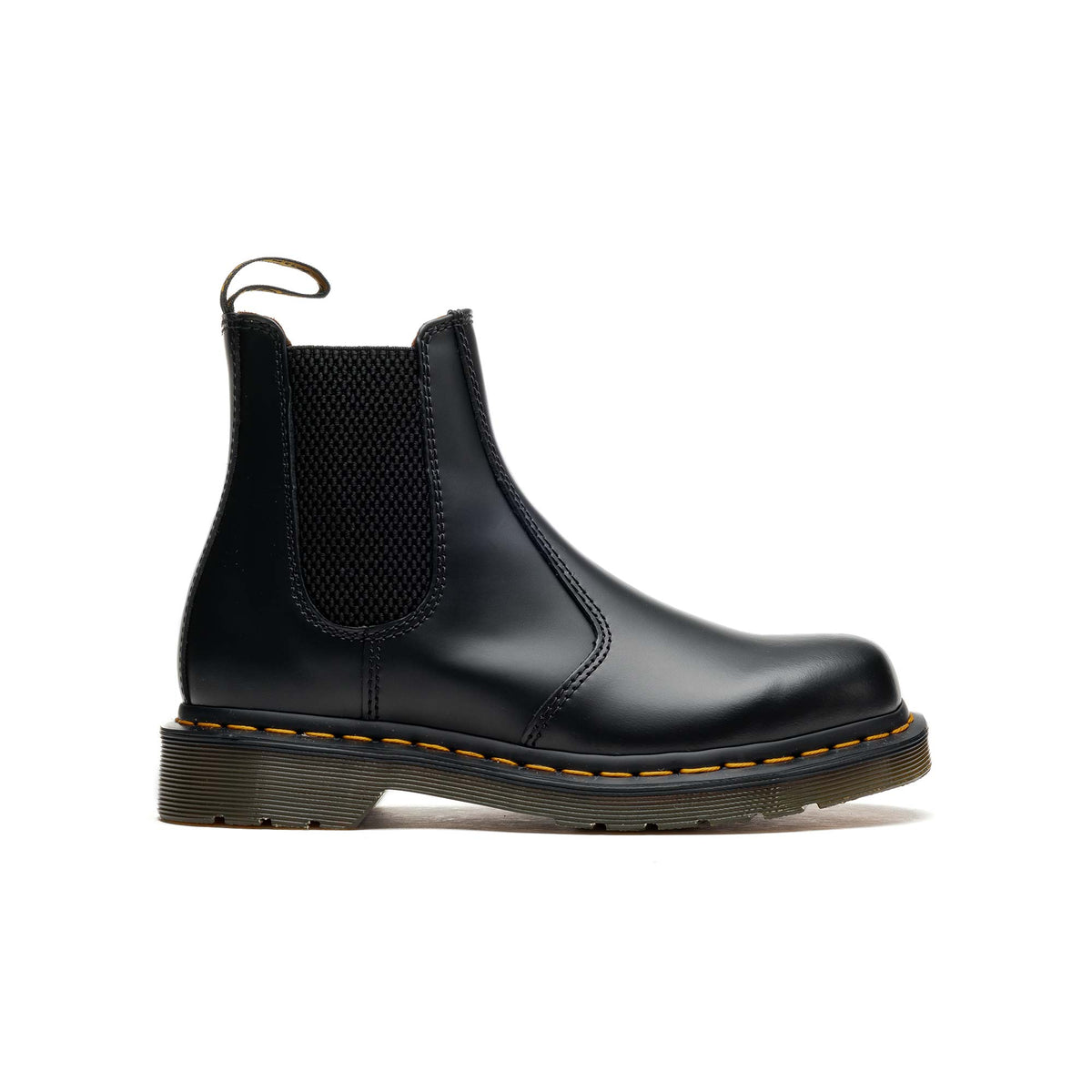 Dr. Martens 2976 Yellow Stitch Smooth Leather Chelsea Boots