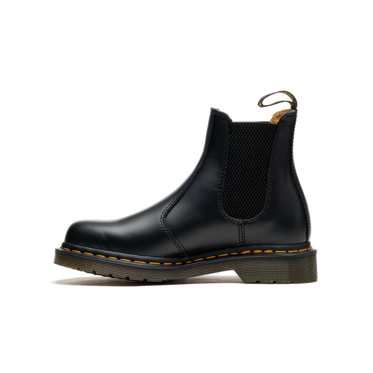 Dr. Martens 2976 Yellow Stitch Smooth Leather Chelsea Boots