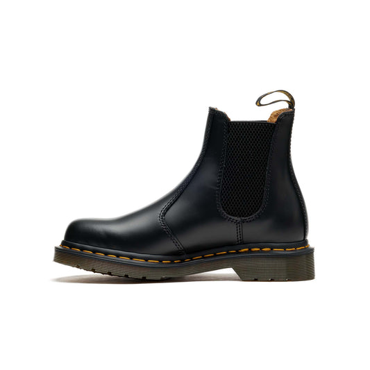 Dr. Martens 2976 Yellow Stitch Smooth Leather Chelsea Boots