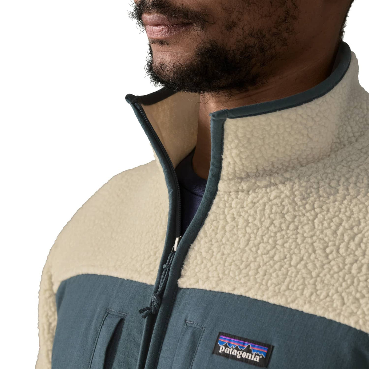 Patagonia Retro Pile Fleece Patch Jacket Pelican  - 22780-PLCN