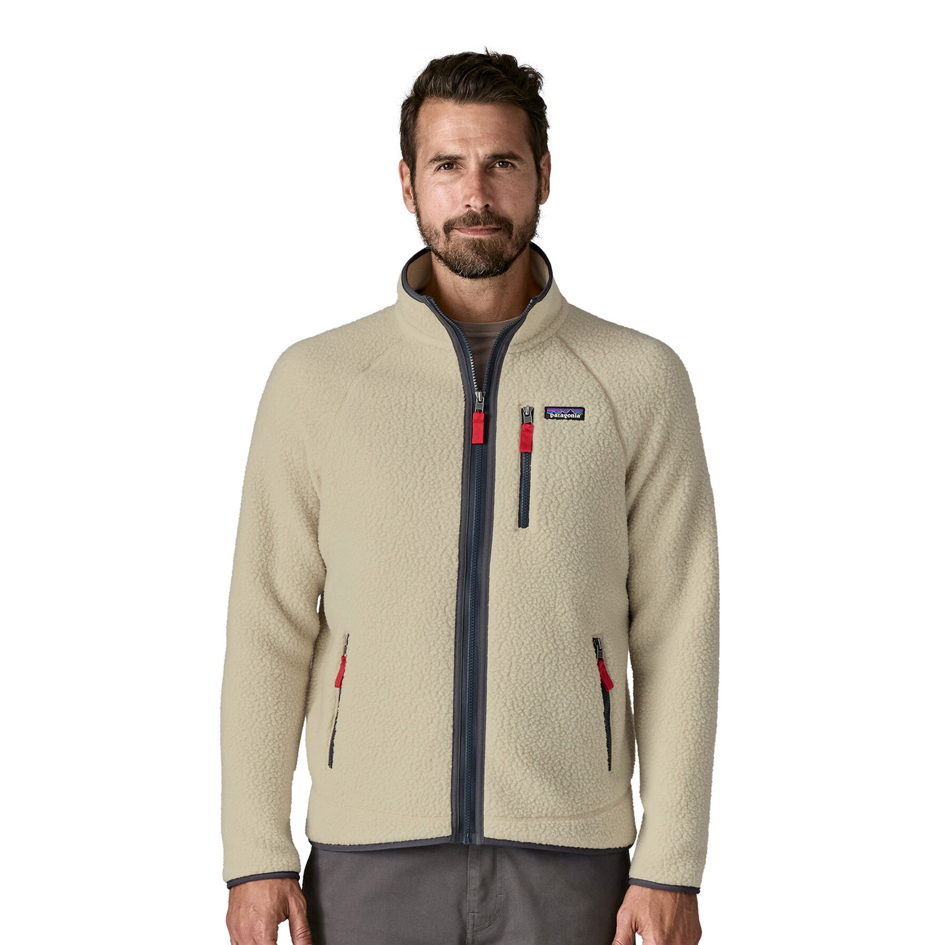 Patagonia Retro Pile Jacket Pelican/Smolder Blue  - 22801-PNSM
