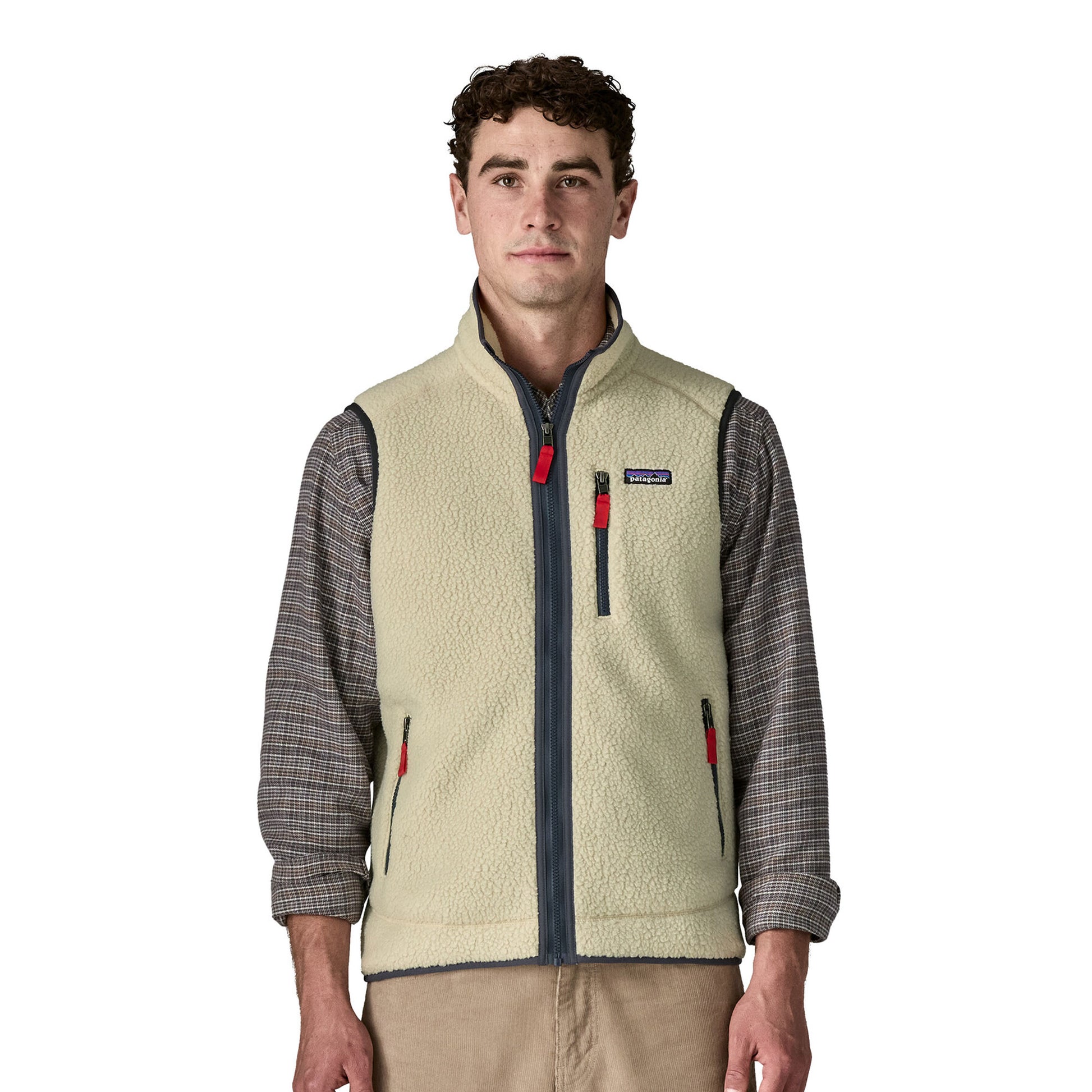 Patagonia Retro Pile Vest Pelican/Smolder Blue  - 22821-PNSM