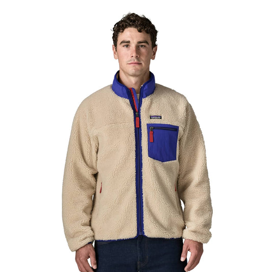 Patagonia Classic Retro-X® Fleece Jacket Dark Natural/Cobalt  - 23057-DNLC