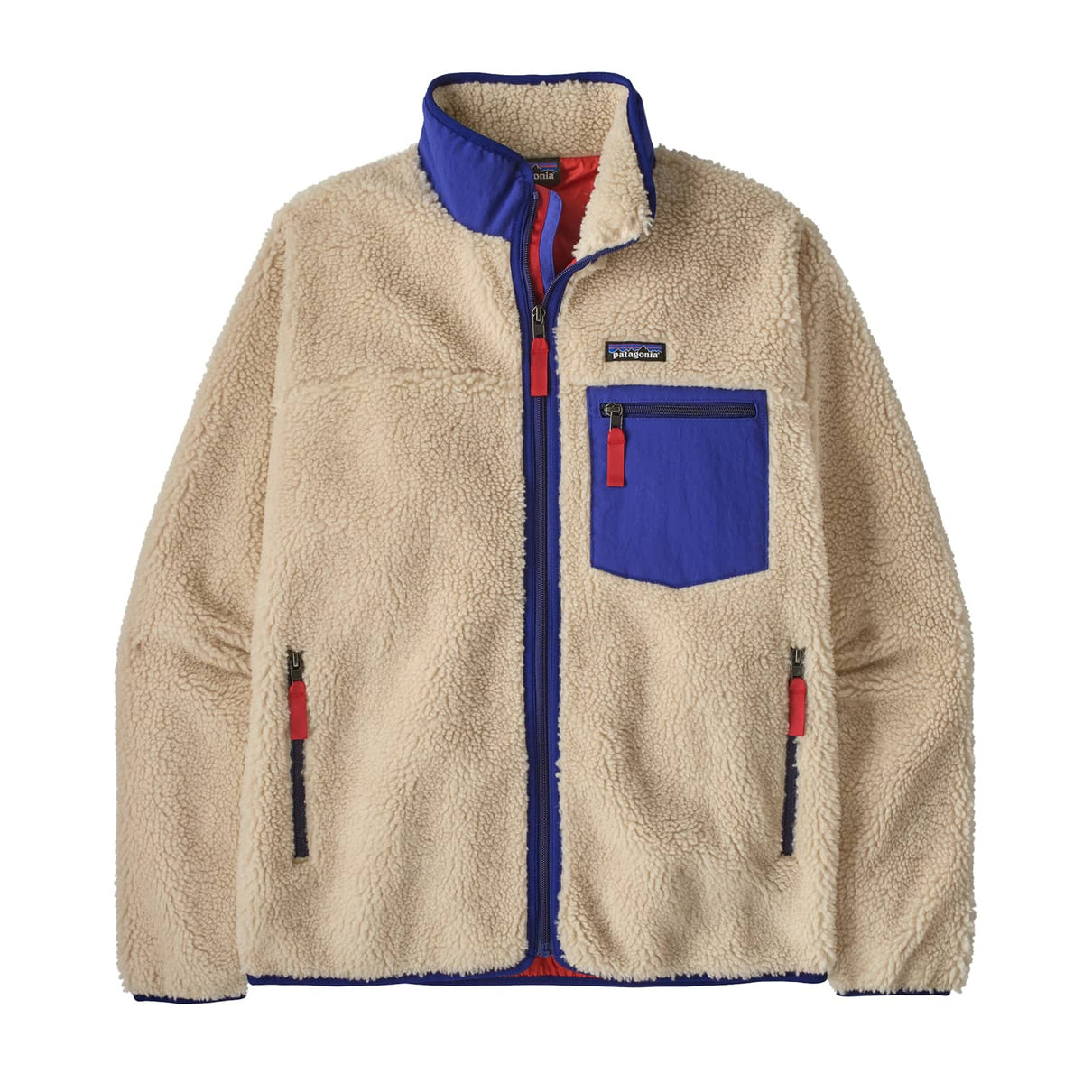 Patagonia Classic Retro-X® Fleece Jacket Dark Natural/Cobalt  - 23057-DNLC