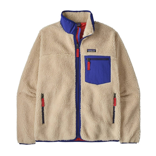 Patagonia Classic Retro-X® Fleece Jacket Dark Natural/Cobalt  - 23057-DNLC