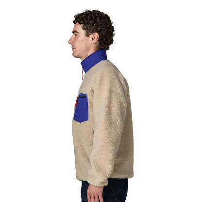 Patagonia Classic Retro-X® Fleece Jacket Dark Natural/Cobalt  - 23057-DNLC