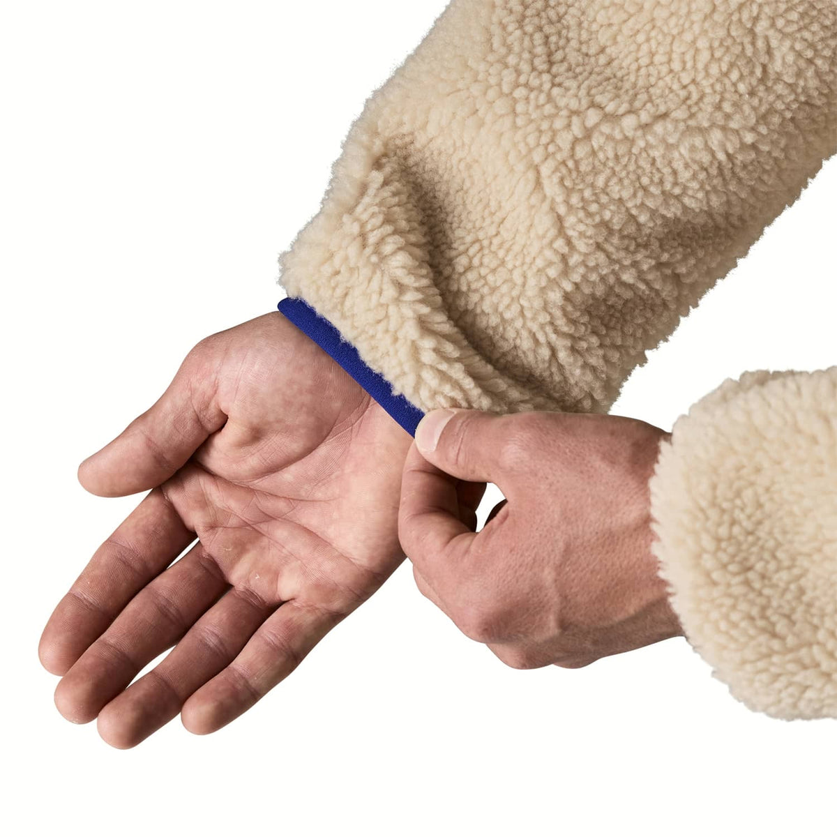 Patagonia Classic Retro-X® Fleece Jacket Dark Natural/Cobalt  - 23057-DNLC