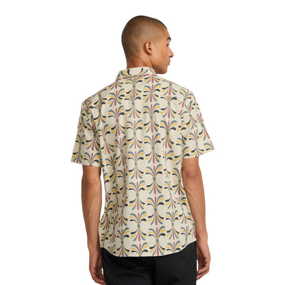 RVCA Lauryn Alvarez Eye Floral SS Shirt Light Khaki  - 23A041500-LKH