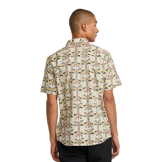 RVCA Lauryn Alvarez Eye Floral SS Shirt Light Khaki  - 23A041500-LKH