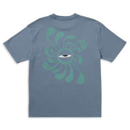 RVCA Lauryn Alvarez Eye Swirl Pocket T-Shirt Vintage Navy  - 23A351557-VNY