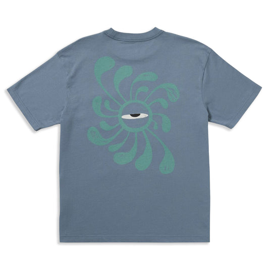 RVCA Lauryn Alvarez Eye Swirl Pocket T-Shirt Vintage Navy  - 23A351557-VNY