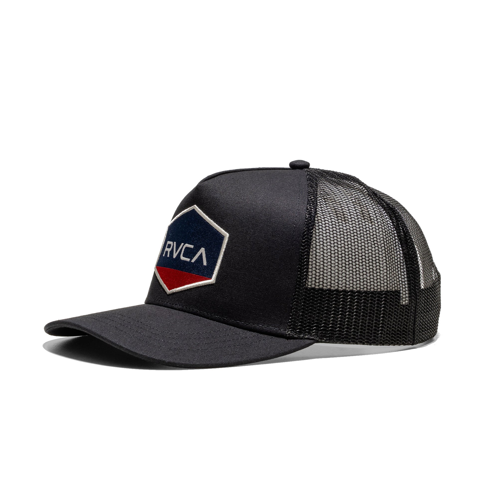 RVCA Commonwealth Curved Cap Black  - 23D553521-BLK