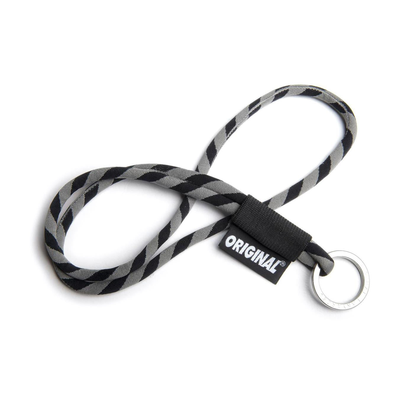 Original Lanyards Classic Tube Long Black/Grey  - 24411-351