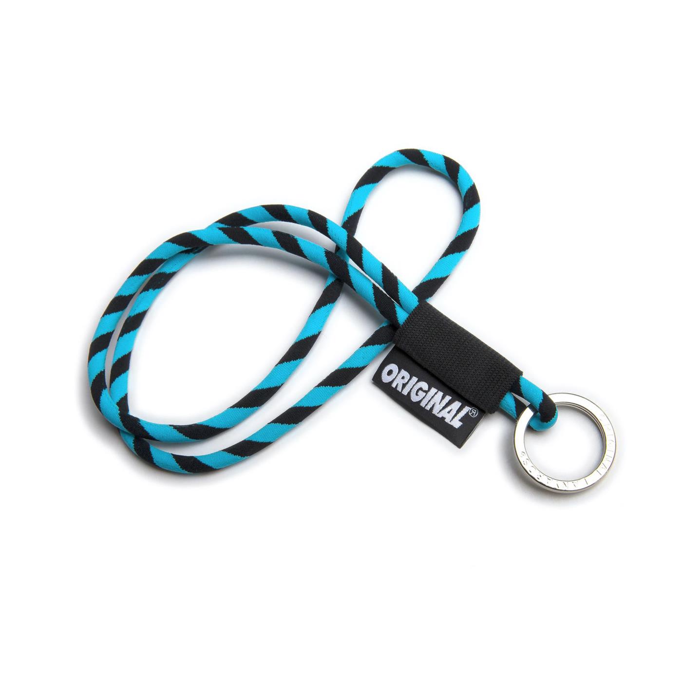 Original Lanyards Classic Tube Long Black/Light Blue  - 24411-353