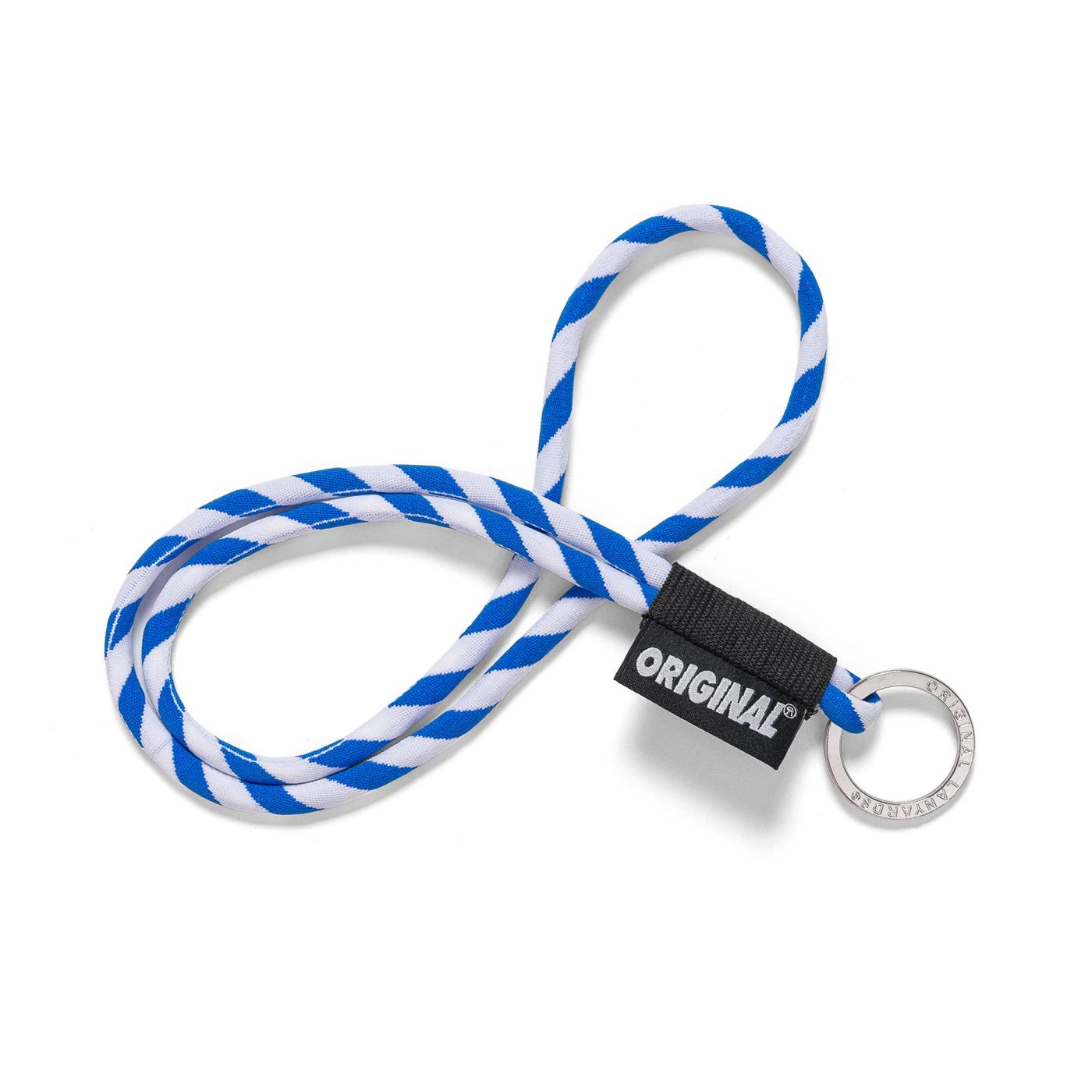 Original Lanyards Classic Tube Long White/Royal Blue  - 24411-382