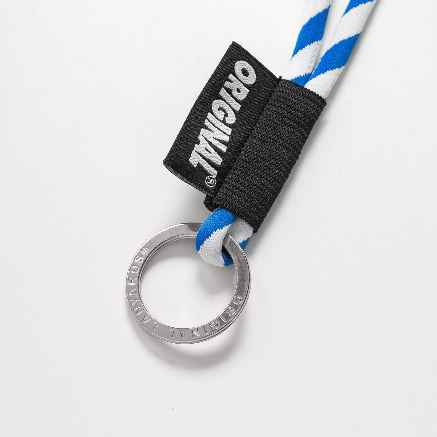 Original Lanyards Classic Tube Long White/Royal Blue  - 24411-382