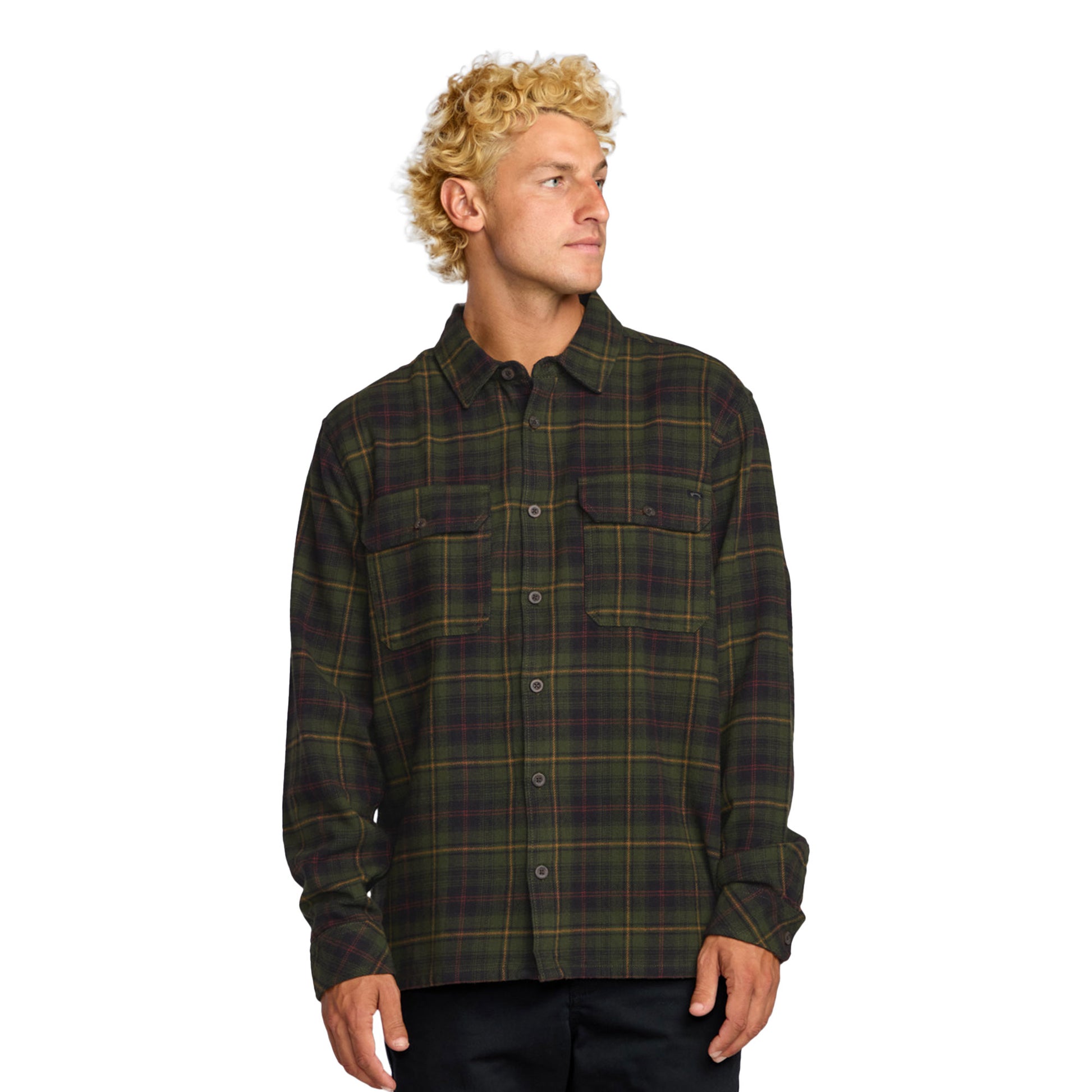 Billabong Offshore Flannel LS Shirt Black  - 24A053500-BLK