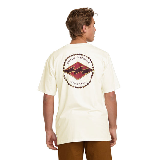 Billabong Rotor Diamond T-Shirt Off White  - 24A351540-OFW