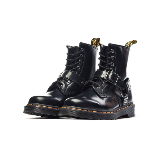 Dr. Martens 1460 Harness Black Polished Smooth  - 25163001
